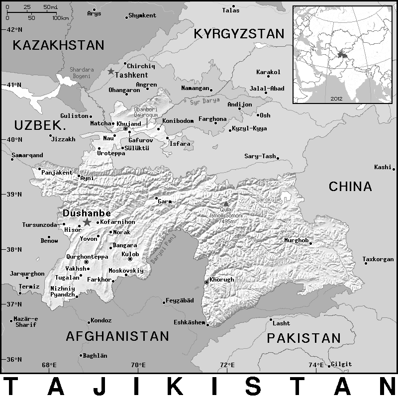 Tajikistan BW