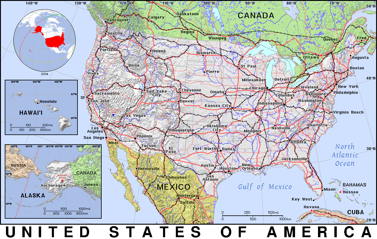 United States of America detailed 2