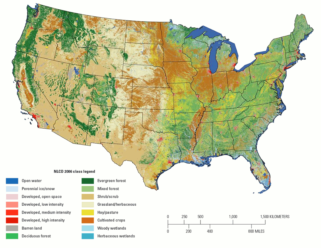 US landcover USGS