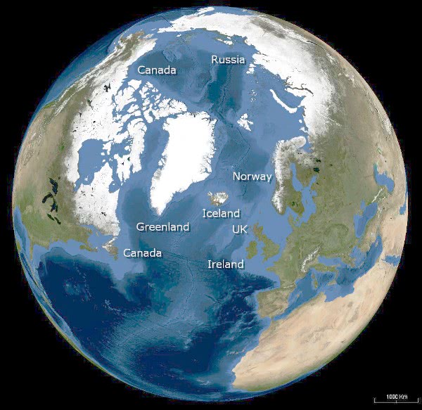 Iceland-globe-map