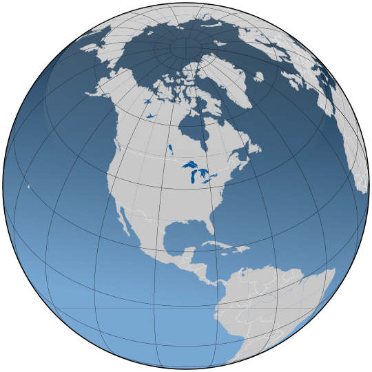 globe with borders