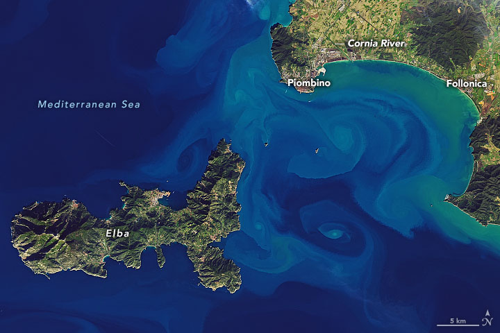 Sediment flows off Italian coast