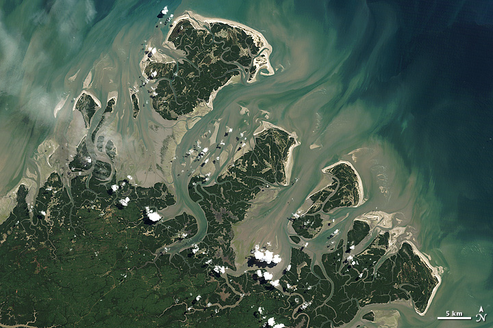barrier islands off Brazil