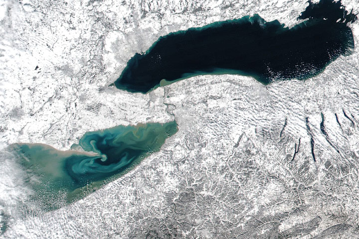 Erie and Ontario lakes Jan 2020