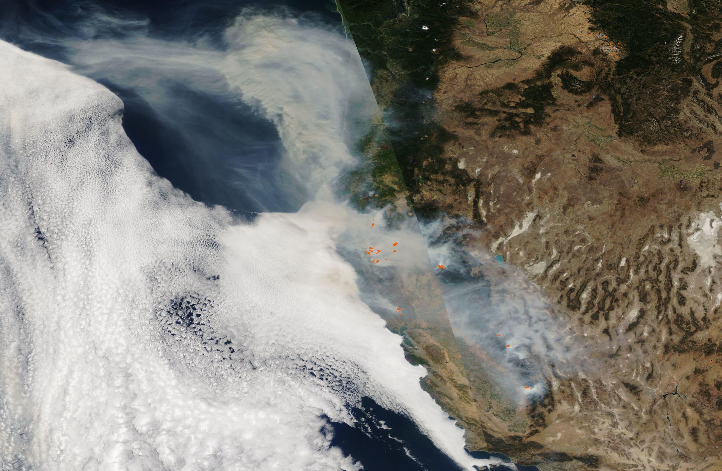 Fires in western USA