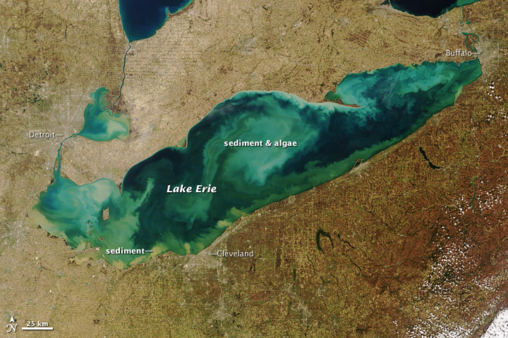 Lake Erie stirred up