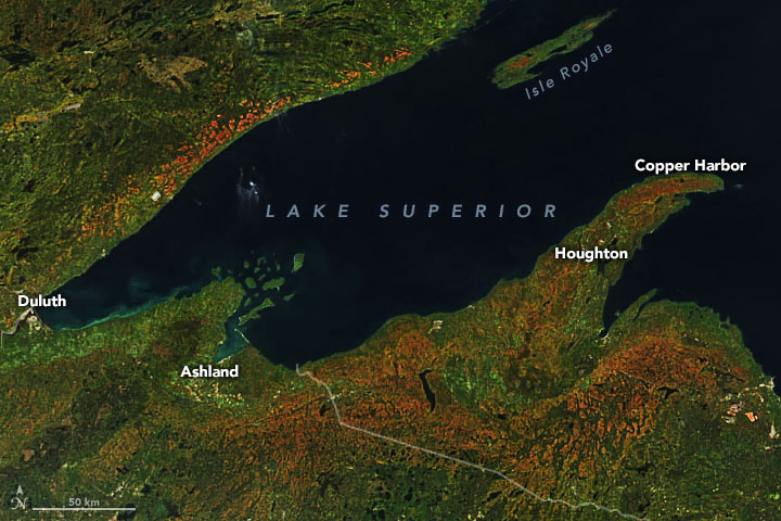 Lake Superior in fall
