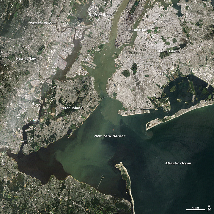 hurricane sediment in NY harbor