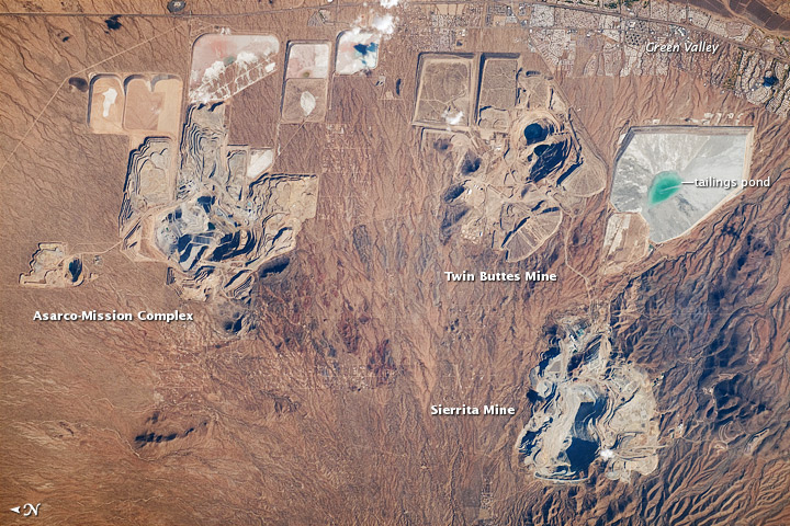 open pit mines  southern Arizona