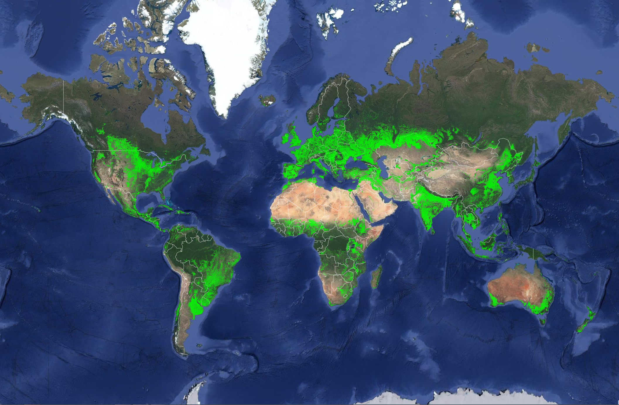 global crop land 2015