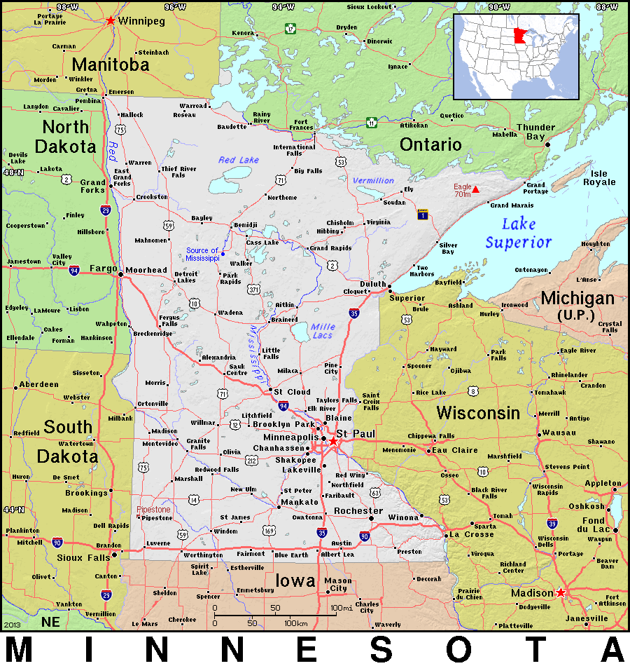 Minnesota topo