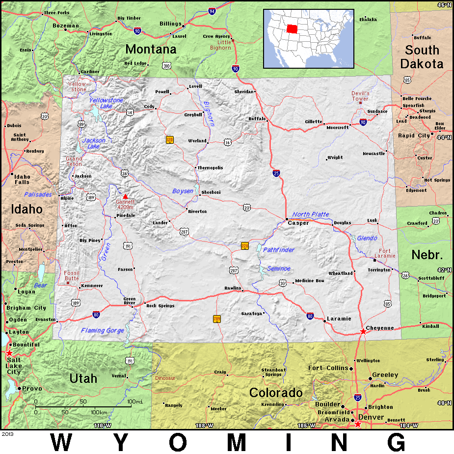 Wyoming topo