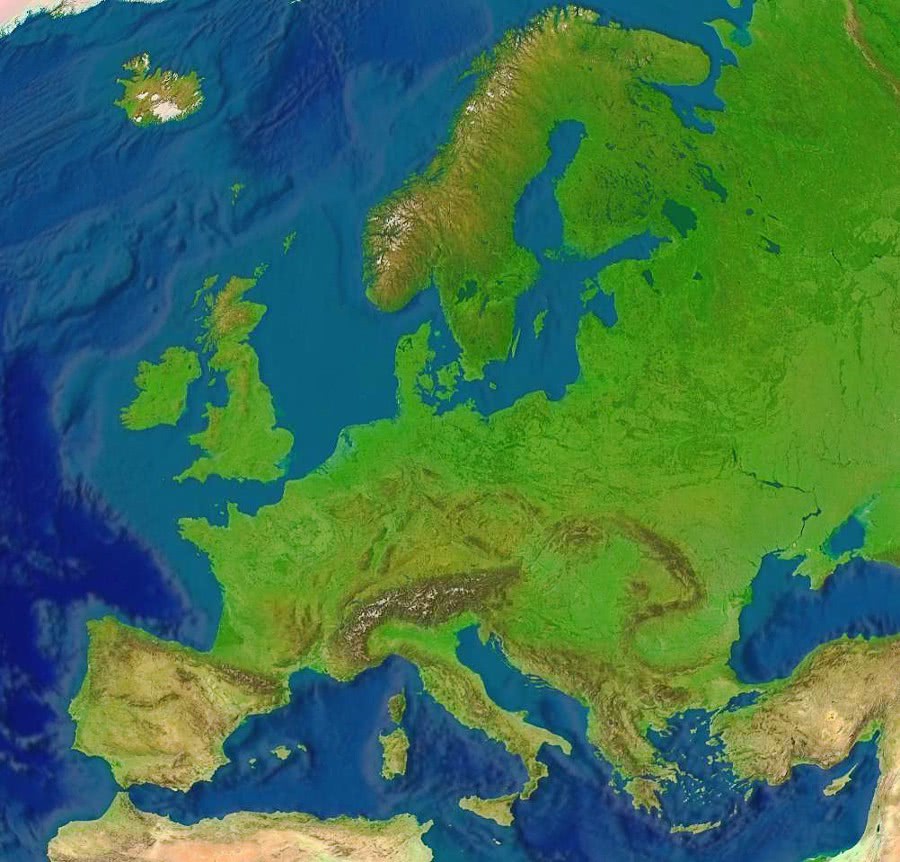 Europe terrain