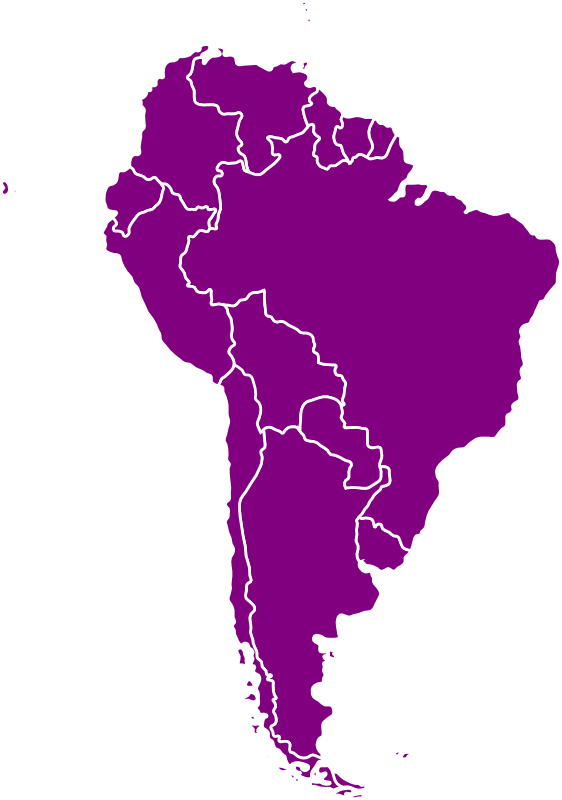 continent South American borders