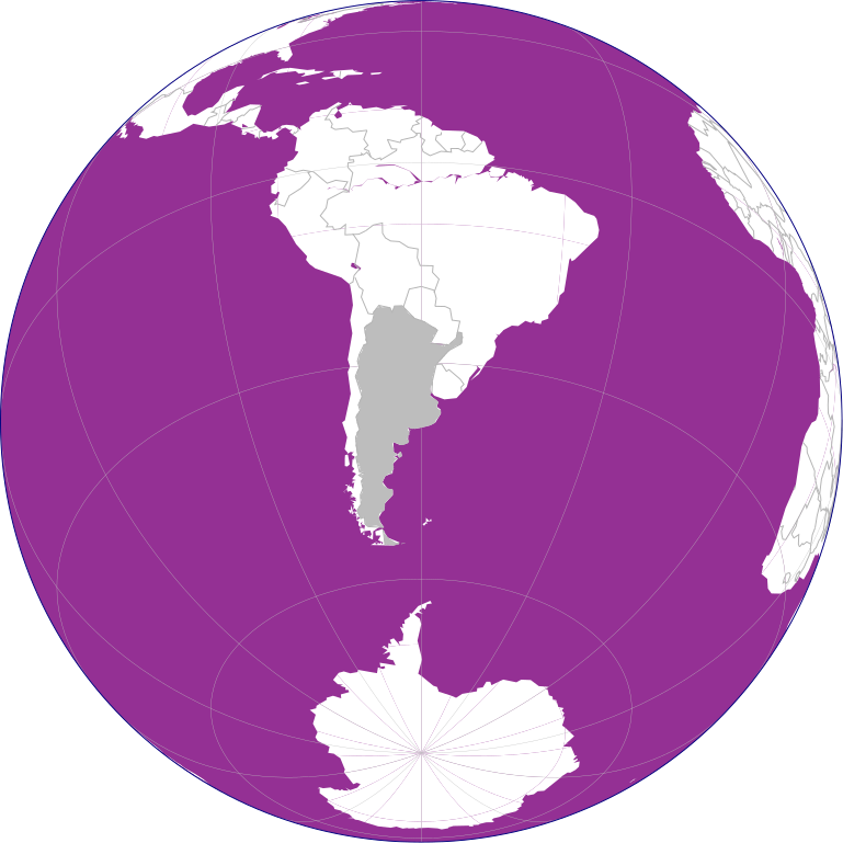 Argentina on purple