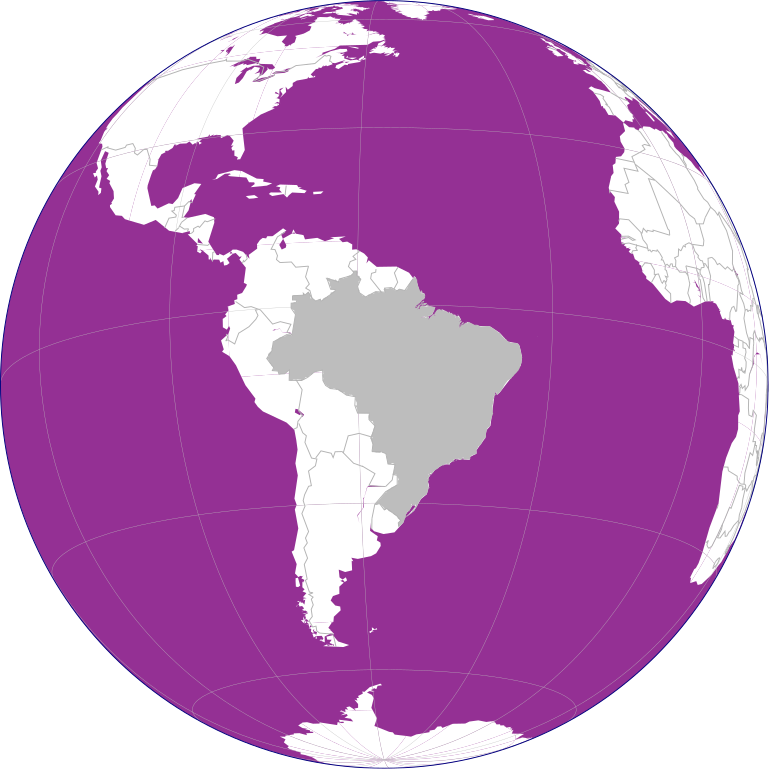 Brazil on purple