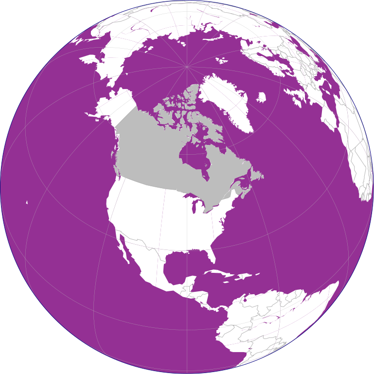 Canada on purple