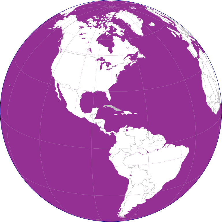 Cuba on purple