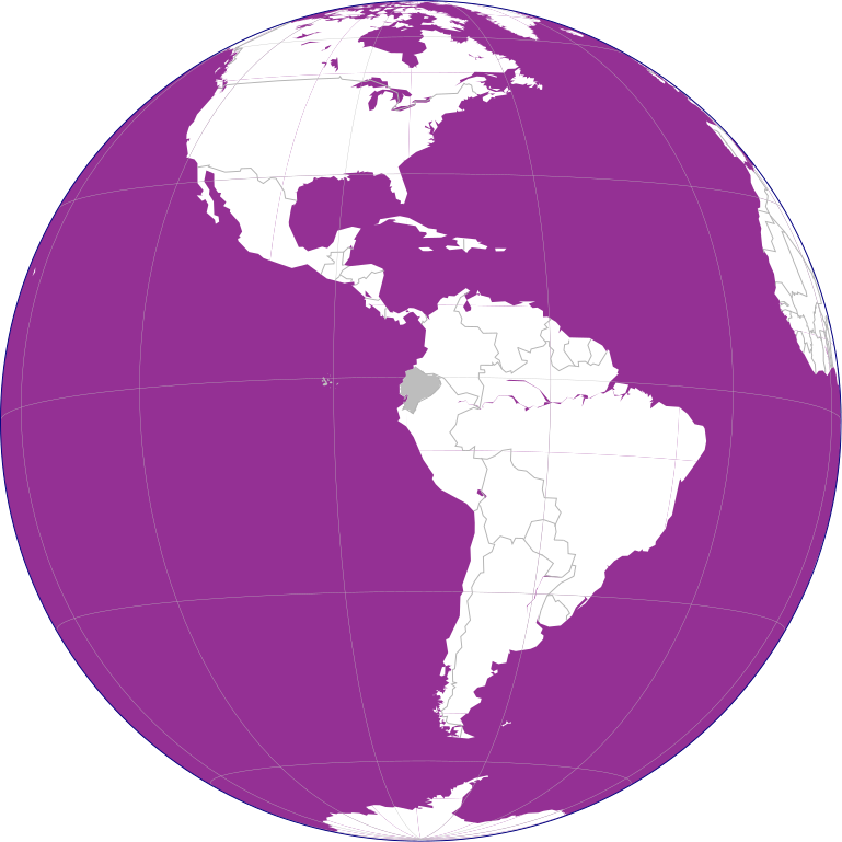Ecuador on purple