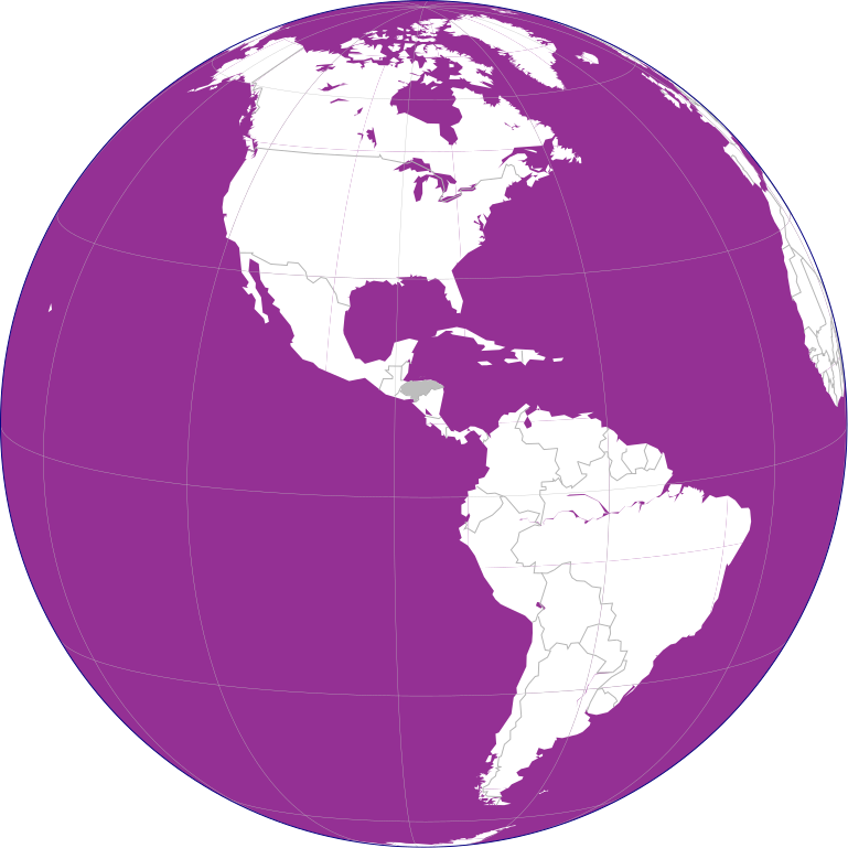 Honduras on purple