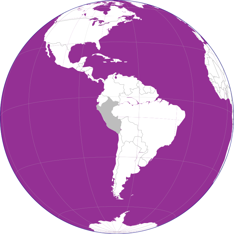 Peru on purple