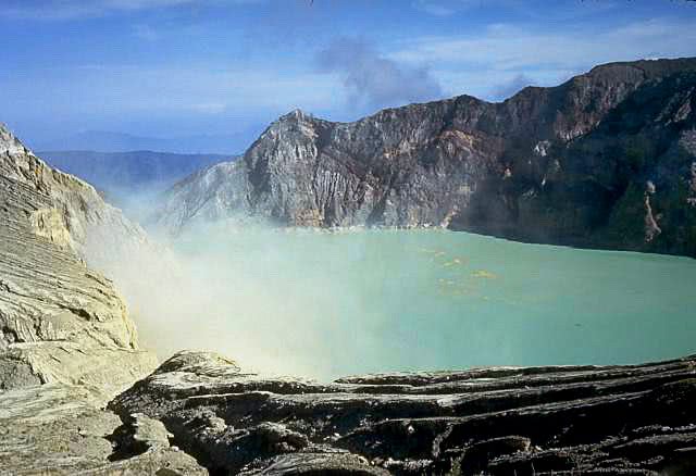 Kawah Ijen volcano lake
