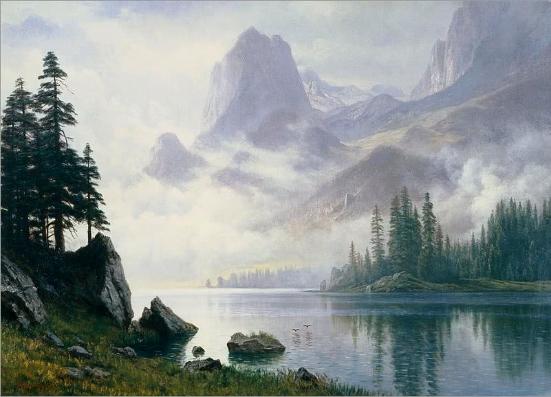 Mountain Out Of The Mist  Bierstadt