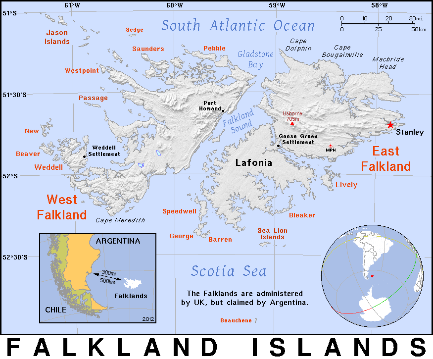 Falkland Islands detailed