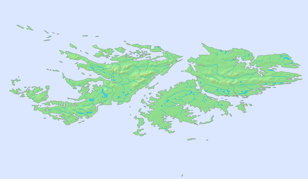Falkland Islands topographic
