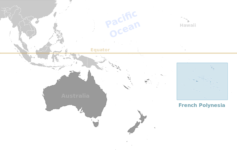 French Polynesia location label