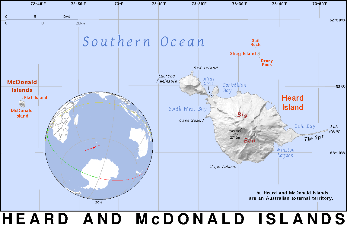 Heard and McDonald Islands detailed 2