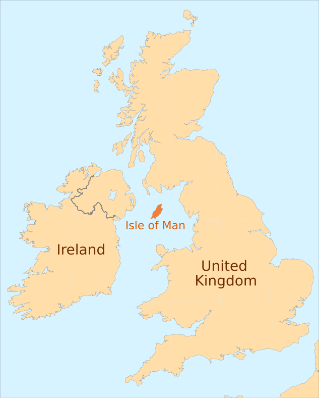 Isle of Man map label