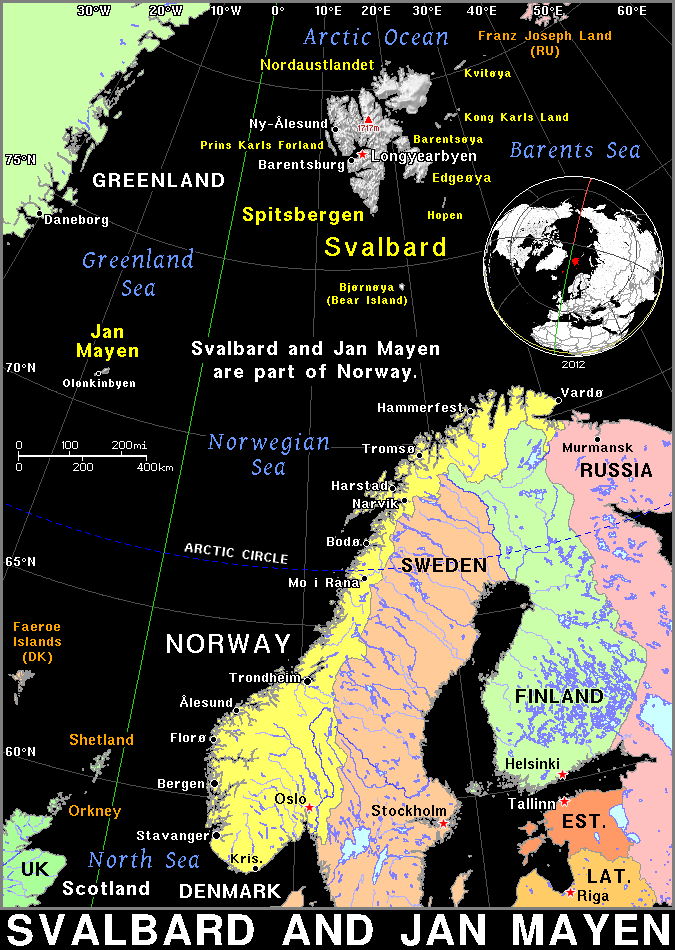Svalbard and Jan Mayen dark detailed