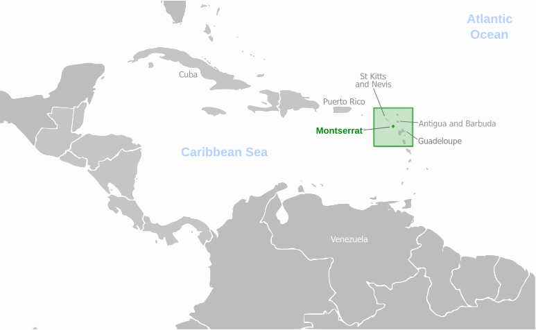 Montserrat location label