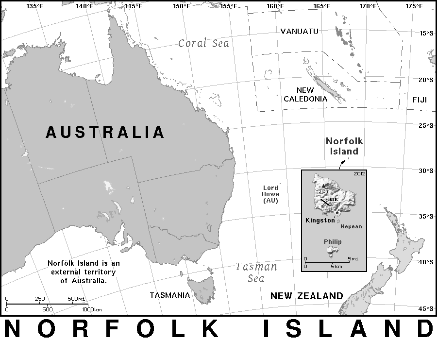 Norfolk Island BW