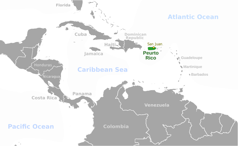 Puerto Rico location label