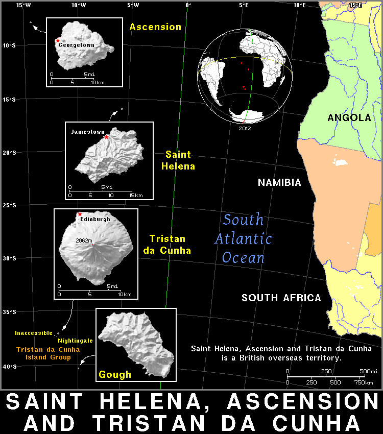 Saint Helena dark detailed