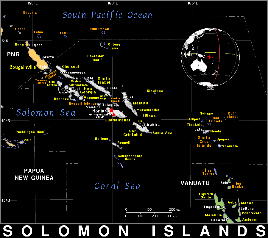 Solomon Islands dark detailed