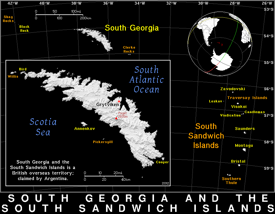 South Georgia and South Sandwich Islands dark detailed