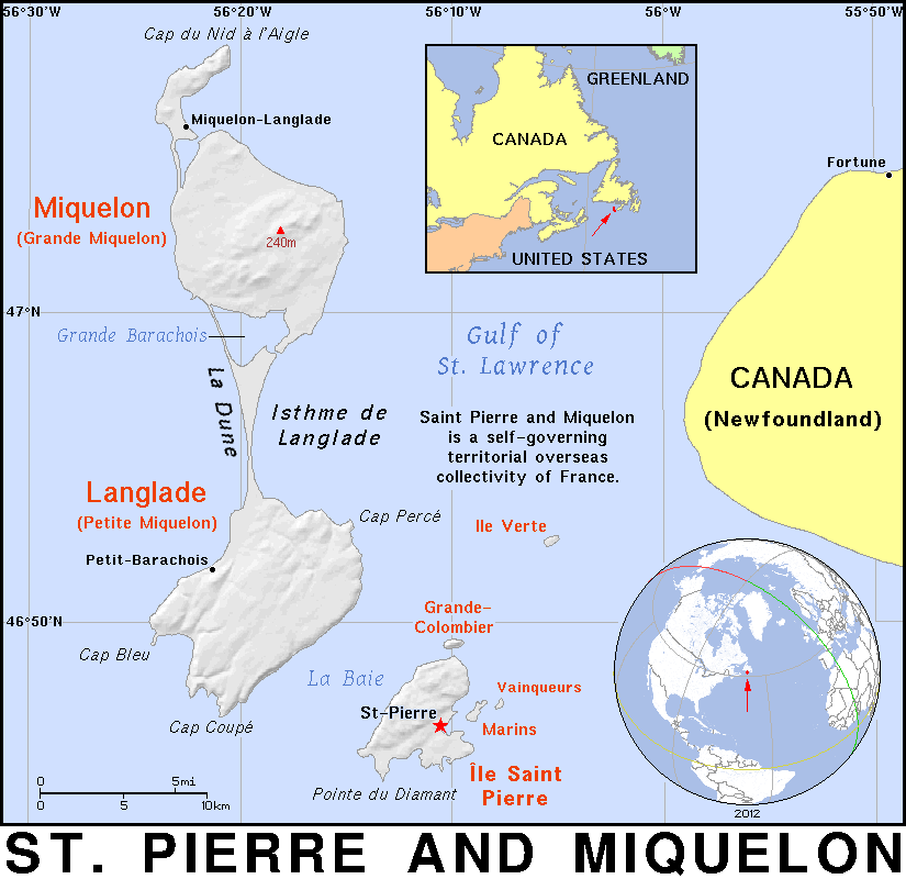 St Pierre and Miquelon detailed
