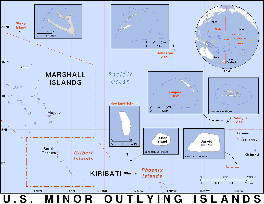 US Minor Outlying Islands detailed