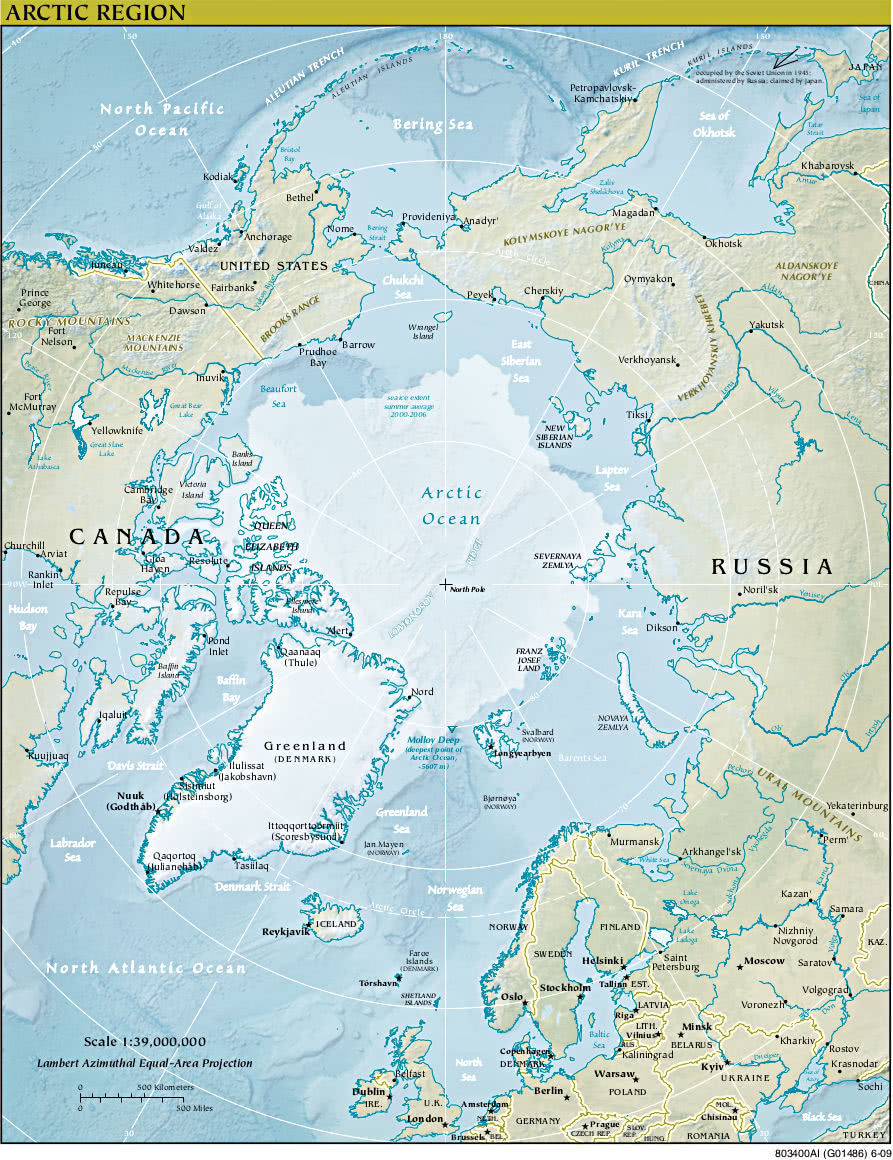 Arctic region political 2009