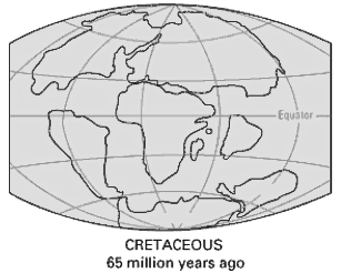 plate teutronics Cretaceous