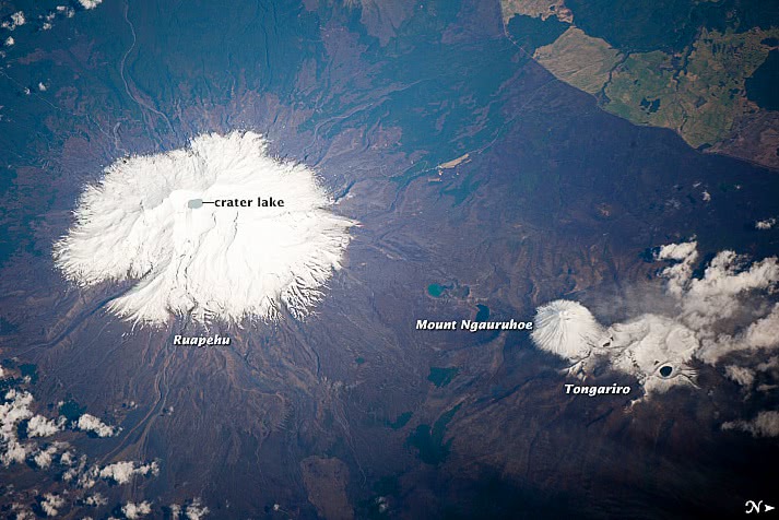 Ruapehu Volcano label