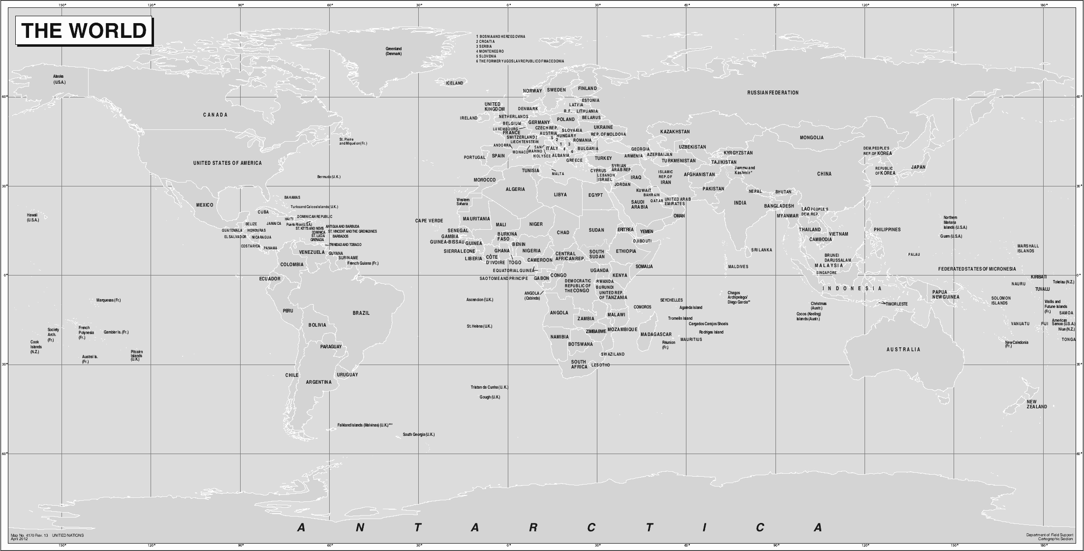 World map 2012
