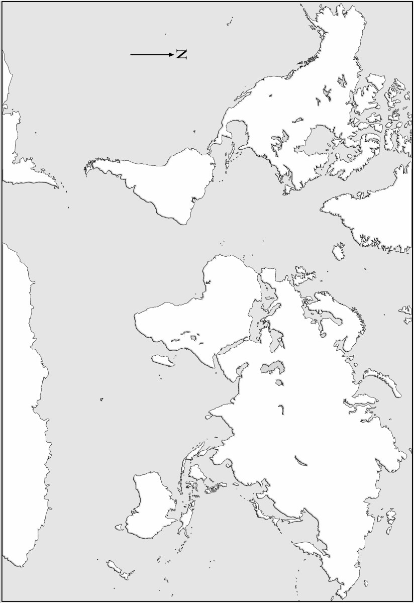 blank world map