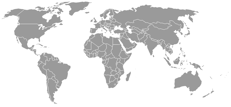 world map borders small