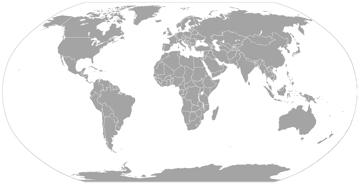 world map gray