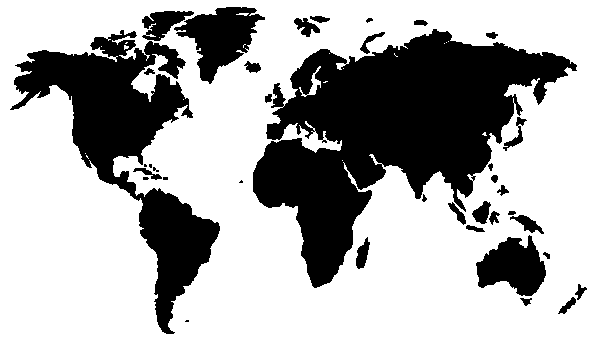 world map simple black