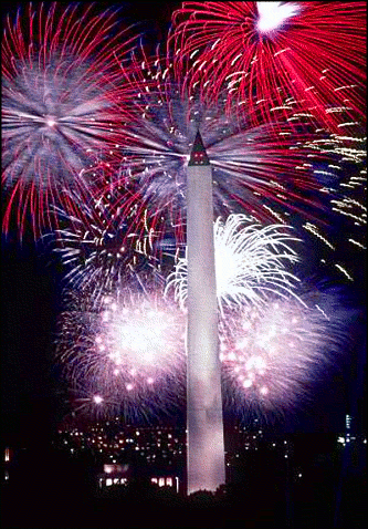 Fourth july fireworks